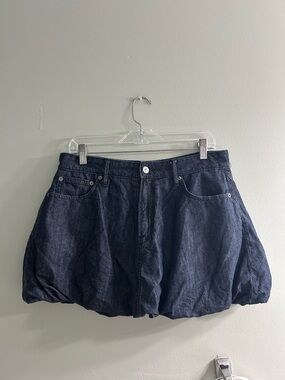 American eagle bubble skort Jean skirt Y2K mini skirt dark wash